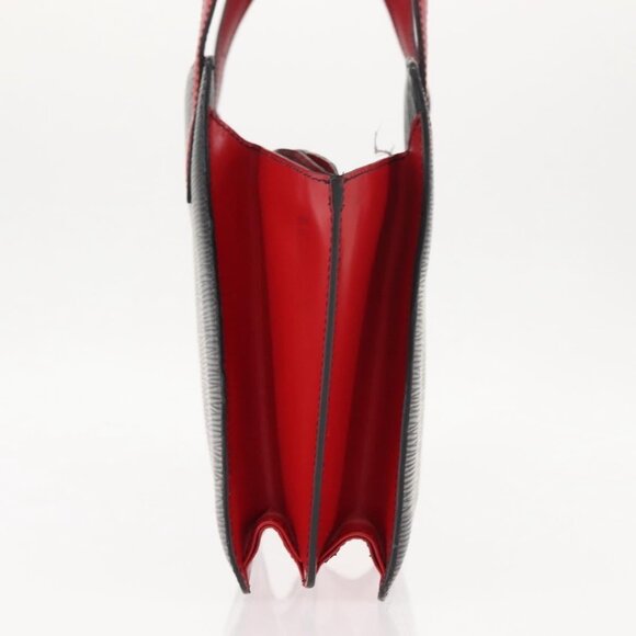 LOUIS VUITTON Epi Bicolor Varenne Hand Bag Black Red - Picture 5 of 14